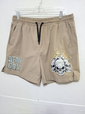 WWE X SHOR PALACE STONE COLD STEVE AUSTIN LINED SHORTS MEN'S SIZE LARGE